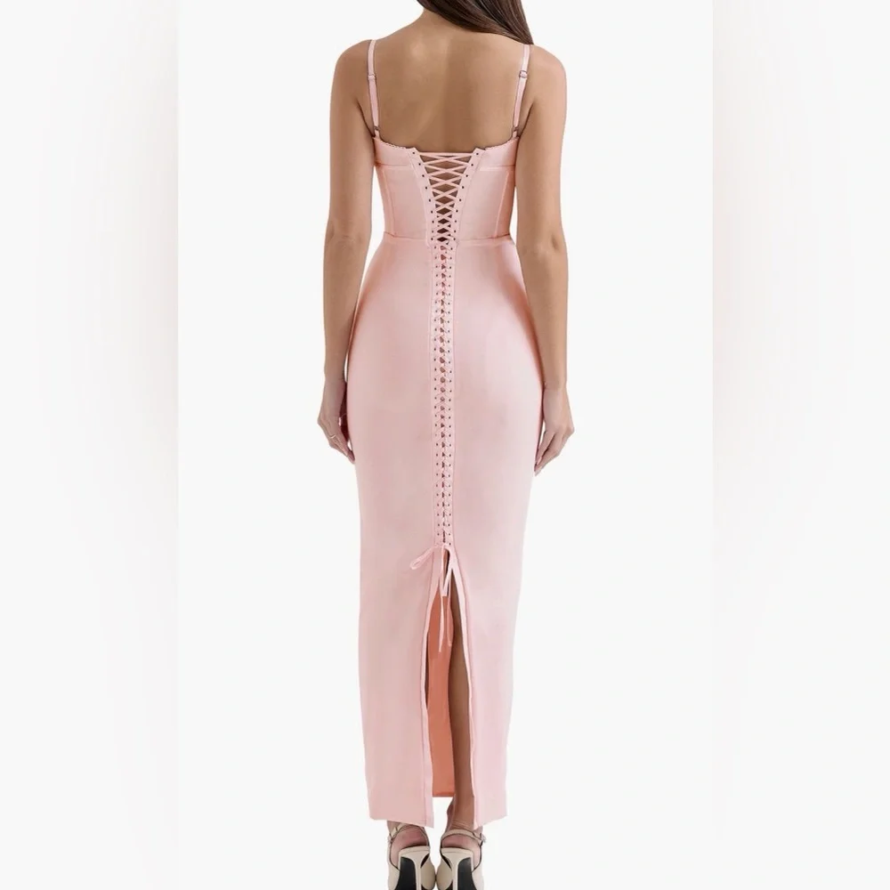 House of CB Romy corset Elegant Pink Corset Dress XS - Picture 2 of 2